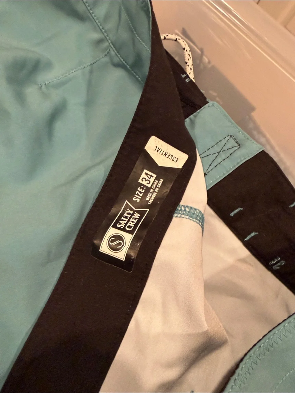 Salty Crew Teal Boardshorts with Navy Graphic‎ Panel 34